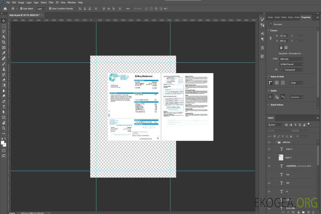 Modèle Word et PDF de facture de services publics des entreprises CRWWD des États-Unis template
